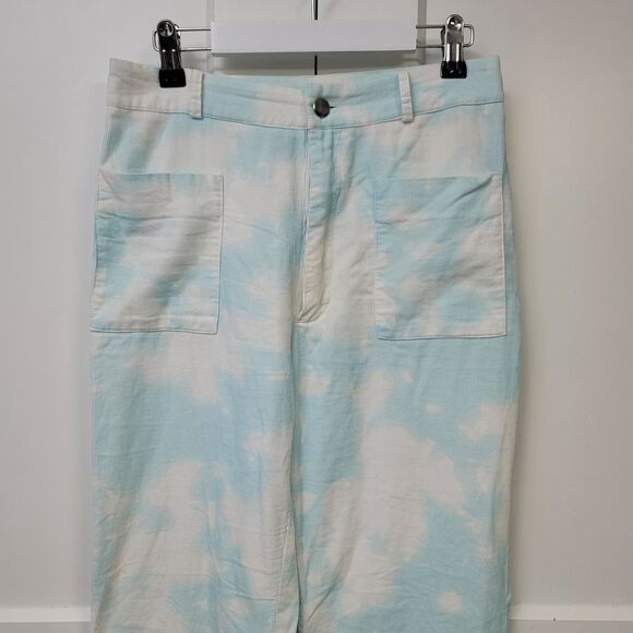 Cynthia Rowley James Tie-Dye Flare Pants In Sky, 0 - Picture 5 of 7
